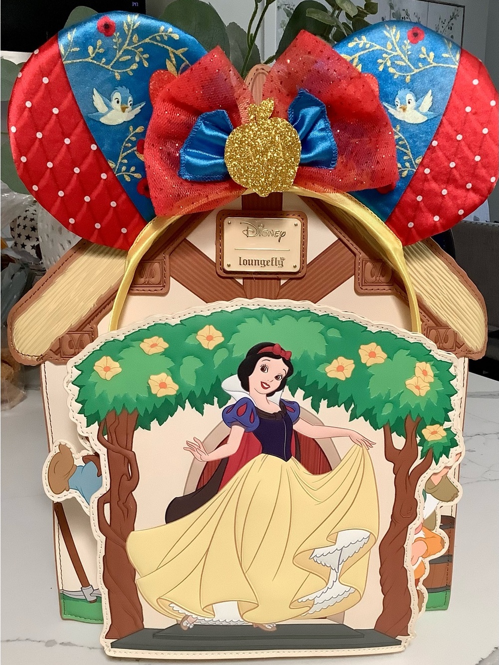 Loungefly Snow White Backpack and ears set